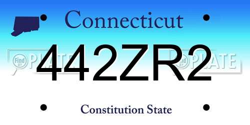 442ZR2 Connecticut License Plate