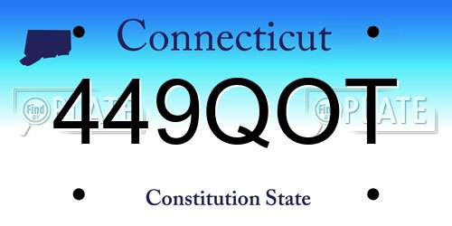449QOT Connecticut License Plate
