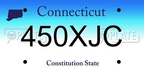 450XJC Connecticut License Plate
