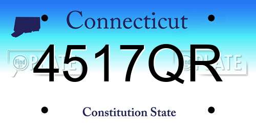 4517QR Connecticut License Plate
