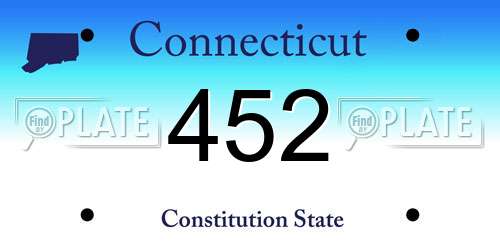 452 Connecticut License Plate