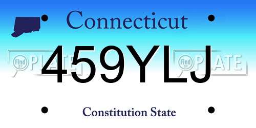 459YLJ Connecticut License Plate
