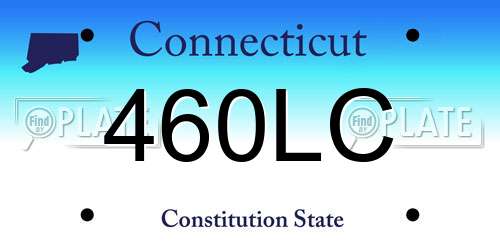 460LC Connecticut License Plate