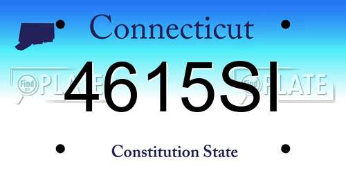 4615SI Connecticut License Plate