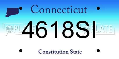 4618SI Connecticut License Plate