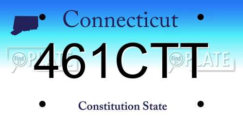 461CTT Connecticut License Plate