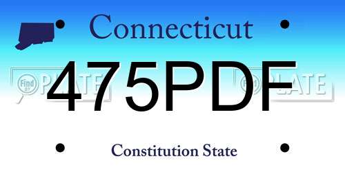 475PDF Connecticut License Plate