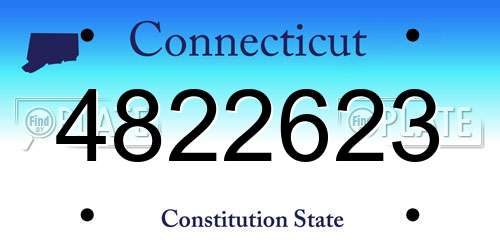4822623 Connecticut License Plate
