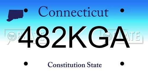 482KGA Connecticut License Plate