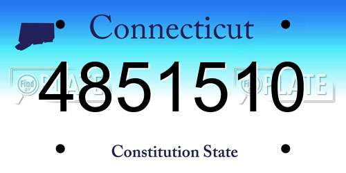 4851510 Connecticut License Plate