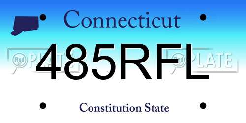 485RFL Connecticut License Plate