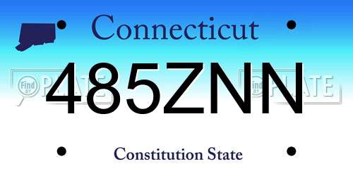 485ZNN Connecticut License Plate