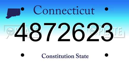 4872623 Connecticut License Plate