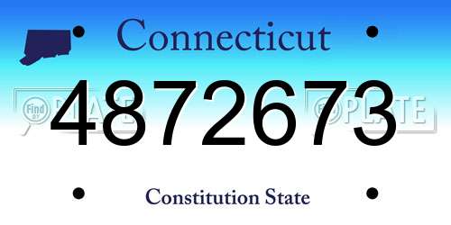 4872673 Connecticut License Plate