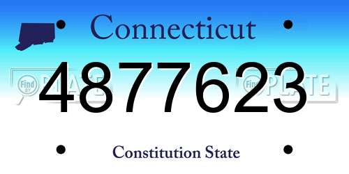 4877623 Connecticut License Plate