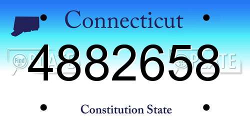 4882658 Connecticut License Plate