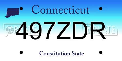 497ZDR Connecticut License Plate