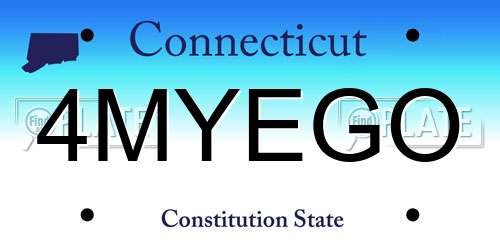 4MYEGO Connecticut License Plate