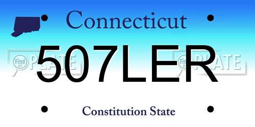 507LER Connecticut License Plate