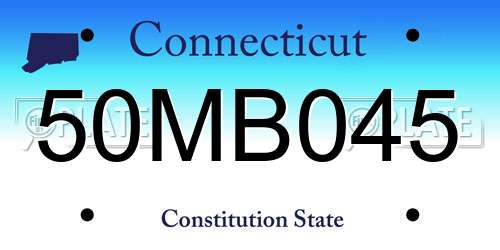 50MB045 Connecticut License Plate