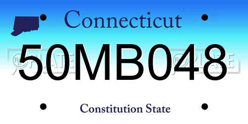 50MB048 Connecticut License Plate