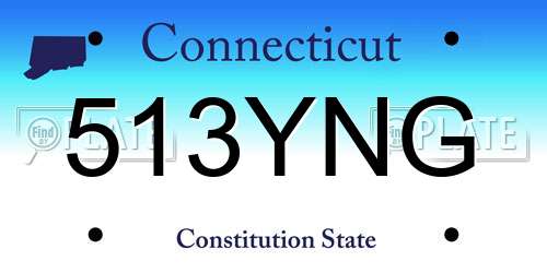 513YNG Connecticut License Plate