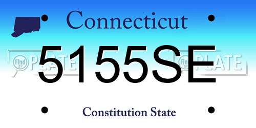 5155SE Connecticut License Plate