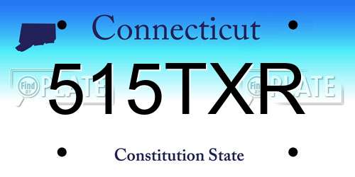 515TXR Connecticut License Plate