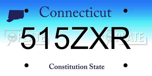 515ZXR Connecticut License Plate
