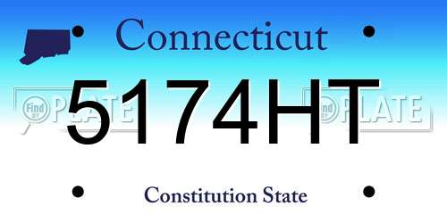5174HT Connecticut License Plate