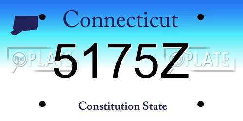 5175Z Connecticut License Plate