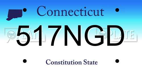 517NGD Connecticut License Plate