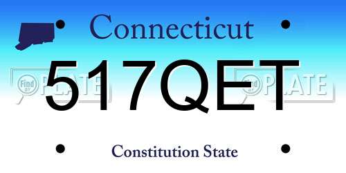 517QET Connecticut License Plate