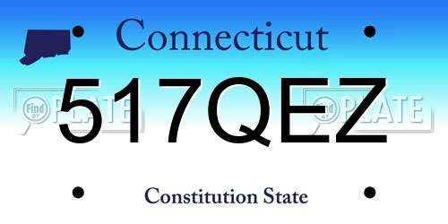 517QEZ Connecticut License Plate