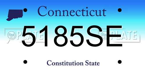 5185SE Connecticut License Plate