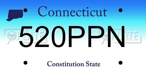 520PPN Connecticut License Plate