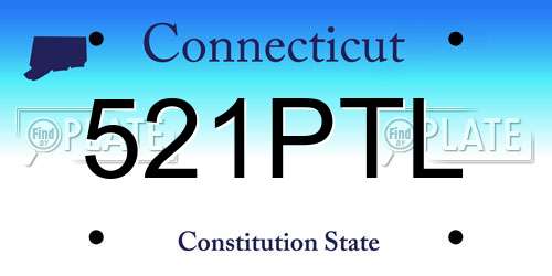 521PTL Connecticut License Plate