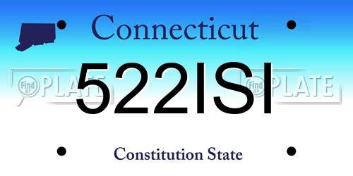522ISI Connecticut License Plate