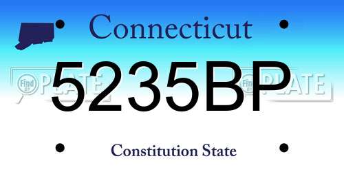 5235BP Connecticut License Plate