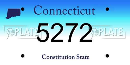 5272 Connecticut License Plate