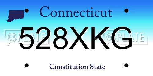 528XKG Connecticut License Plate