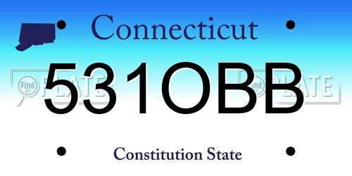 531OBB Connecticut License Plate
