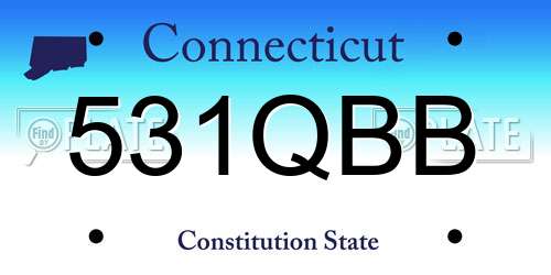 531QBB Connecticut License Plate