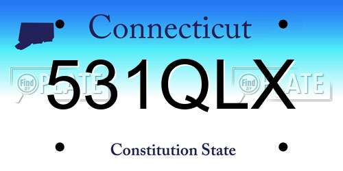 531QLX Connecticut License Plate