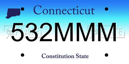 532MMM Connecticut License Plate