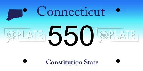 550 Connecticut License Plate