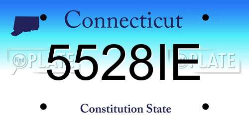 5528IE Connecticut License Plate
