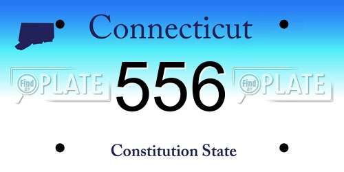 556 Connecticut License Plate