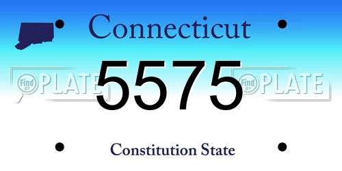 5575 Connecticut License Plate