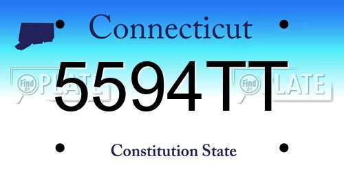 5594TT Connecticut License Plate